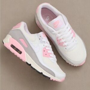 NIKE Air Max 90 Women Shoes pink white gray